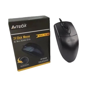 A4Tech USB Optical Mouse OP-620D Black Color 1 pcs